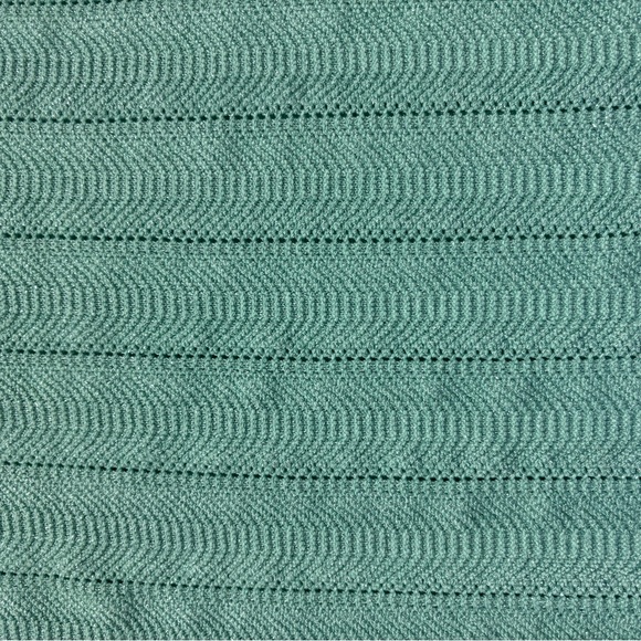 WHBM | Mint Green with silver sparkle Sleeveless Knit Top | L | Very Good Cond - Picture 8 of 8